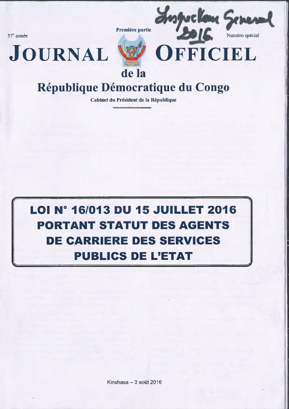 Statut des agents de carrière